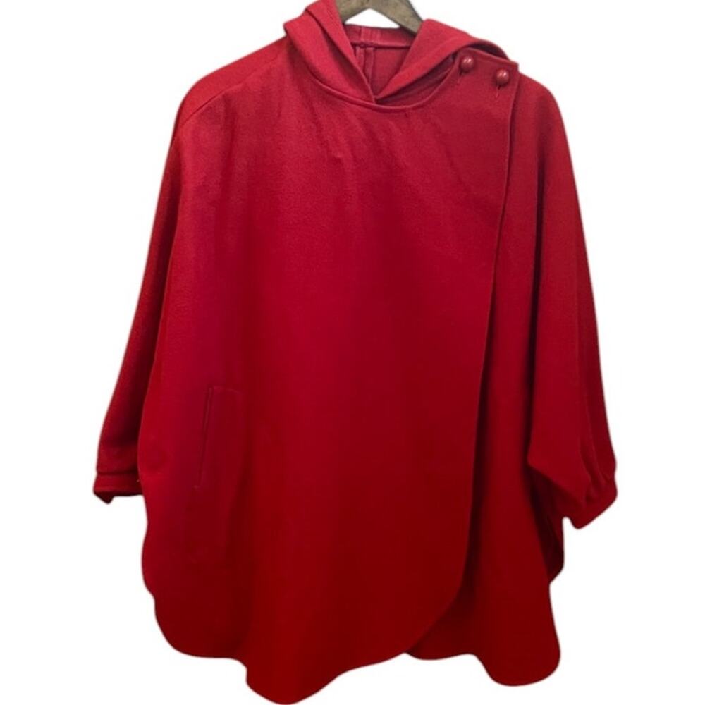 Vintage Red Coat with Hood